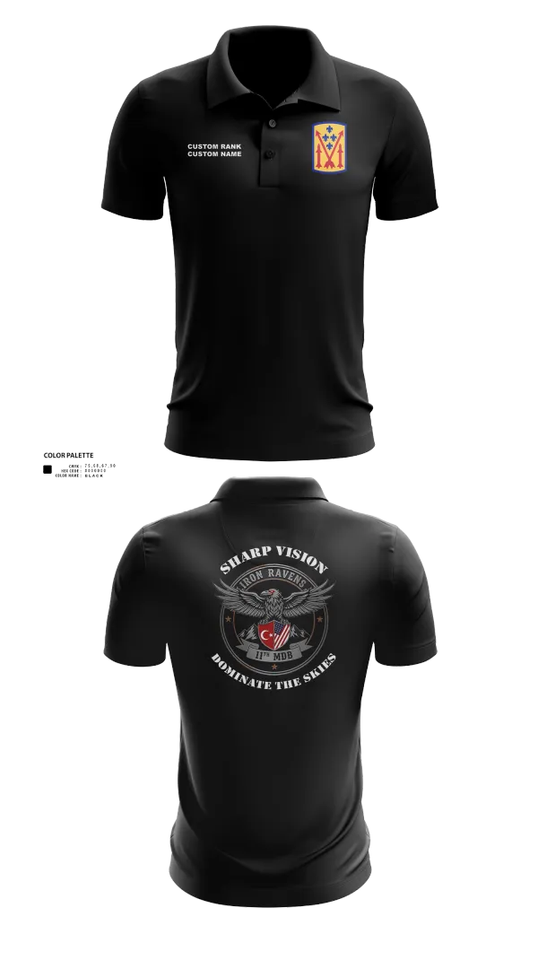 Short Sleeve Performance Polo, 11th MDB, Army, Teamtime, Team time, sublimation, custom sports apparel, team uniforms, spirit wear, spiritwear, sports uniforms, custom shirts, team store, custom team store, fundraiser sports, apparel fundraiser