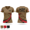 H2F, 2nd Mobile Brigade, 25th Infantry Division Women's Short Sleeve V-neck Shirt - 1