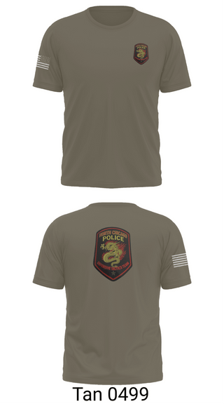 Old School Cotton Feel Shirt, North Chicago Defensive Tactics, Police, Teamtime, Team time, sublimation, custom sports apparel, team uniforms, spirit wear, spiritwear, sports uniforms, custom shirts, team store, custom team store, fundraiser sports, apparel fundraiser