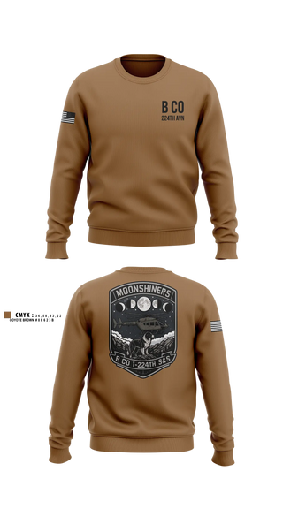 Crew Neck Sweatshirt, B Co 1-224th AVN, National Guard, Teamtime, Team time, sublimation, custom sports apparel, team uniforms, spirit wear, spiritwear, sports uniforms, custom shirts, team store, custom team store, fundraiser sports, apparel fundraiser