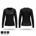 CDU 24756314 Women's Long Sleeve V-neck Shirt - 1