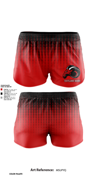 Suitland Rams 59741990 Women's Shorts - 1