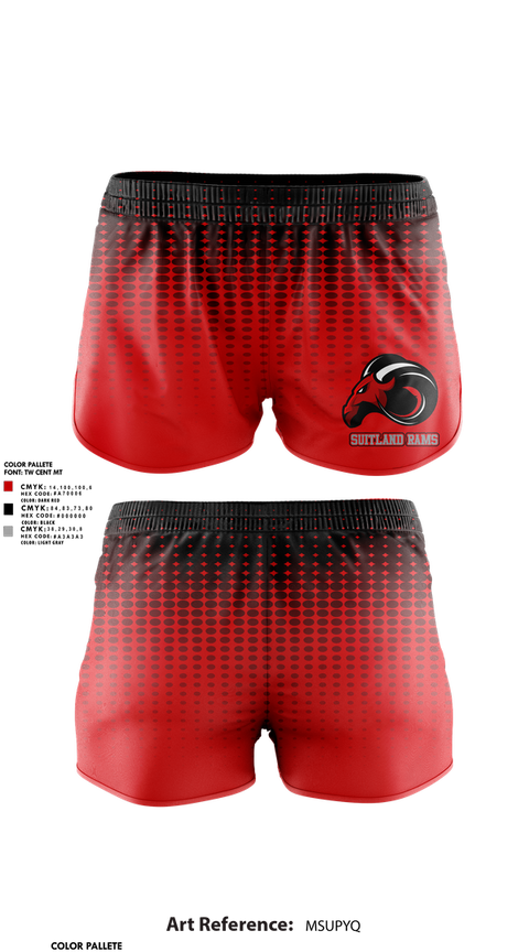 Womens Shorts, Suitland Rams, , Teamtime, Team time, sublimation, custom sports apparel, team uniforms, spirit wear, spiritwear, sports uniforms, custom shirts, team store, custom team store, fundraiser sports, apparel fundraiser