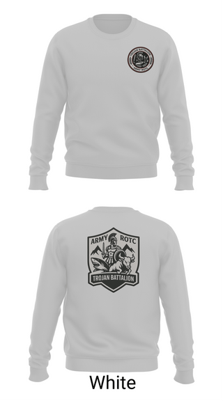 Crew Neck Sweatshirt, Trojan Battalion, Army, Teamtime, Team time, sublimation, custom sports apparel, team uniforms, spirit wear, spiritwear, sports uniforms, custom shirts, team store, custom team store, fundraiser sports, apparel fundraiser