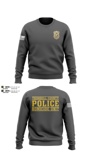 Crew Neck Sweatshirt, Trumbull County Homicide Investigation and Prosecution Unit, , Teamtime, Team time, sublimation, custom sports apparel, team uniforms, spirit wear, spiritwear, sports uniforms, custom shirts, team store, custom team store, fundraiser sports, apparel fundraiser