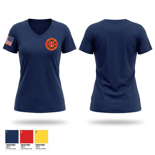 Womens Short Sleeve Vneck Shirt, NEW HAVEN - BERGER FIRE DISTRICT, Fire Department, Teamtime, Team time, sublimation, custom sports apparel, team uniforms, spirit wear, spiritwear, sports uniforms, custom shirts, team store, custom team store, fundraiser sports, apparel fundraiser