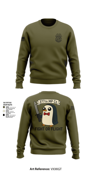 Crew Neck Sweatshirt, 377th MP Co, Army, Teamtime, Team time, sublimation, custom sports apparel, team uniforms, spirit wear, spiritwear, sports uniforms, custom shirts, team store, custom team store, fundraiser sports, apparel fundraiser
