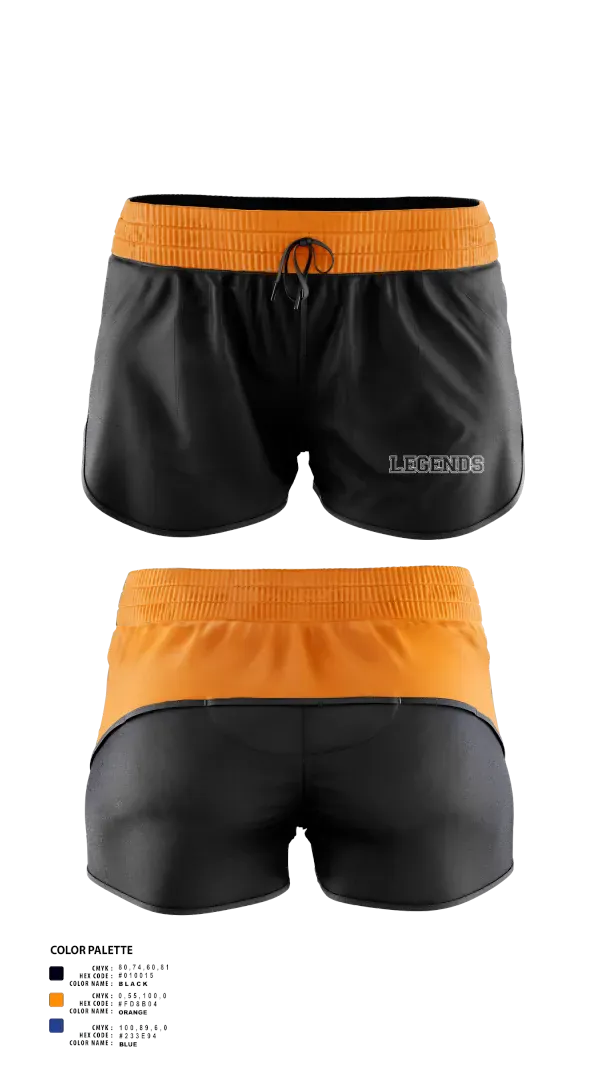 Womens Shorts, Legends, Softball, Teamtime, Team time, sublimation, custom sports apparel, team uniforms, spirit wear, spiritwear, sports uniforms, custom shirts, team store, custom team store, fundraiser sports, apparel fundraiser