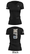 City Of Monongahela Fire Department 89585601 Women's Short Sleeve V-neck Shirt - 24