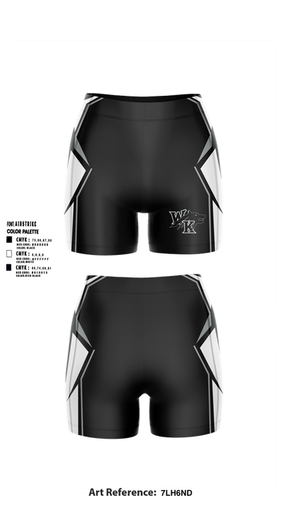 White Knoll High School Track & Field “All Star Exclusive Uniform" 55705888 Women's Compression Shorts - 10