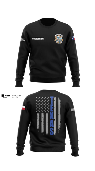 Crew Neck Sweatshirt, El Paso Community College Law Enforcement Training Academy Class 105, Police, Teamtime, Team time, sublimation, custom sports apparel, team uniforms, spirit wear, spiritwear, sports uniforms, custom shirts, team store, custom team store, fundraiser sports, apparel fundraiser