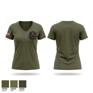 Womens Short Sleeve Vneck Shirt, 1st Marine Regiment Motor Transport, Marines, Teamtime, Team time, sublimation, custom sports apparel, team uniforms, spirit wear, spiritwear, sports uniforms, custom shirts, team store, custom team store, fundraiser sports, apparel fundraiser