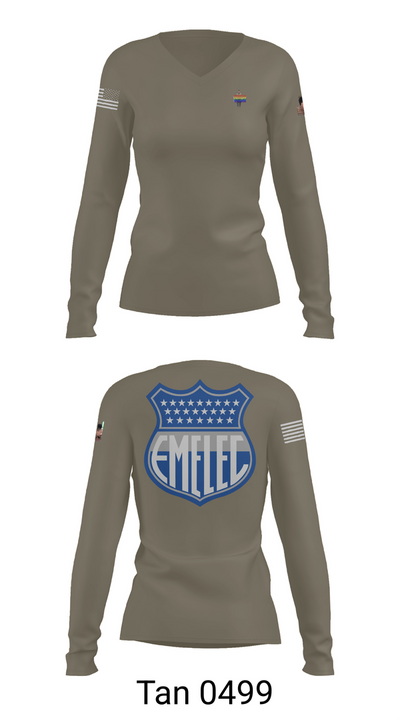 50th chem 734021 Women's Long Sleeve V-neck Shirt - 77