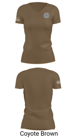 Womens Short Sleeve Vneck Shirt, Coalinga Police Department, Police, Teamtime, Team time, sublimation, custom sports apparel, team uniforms, spirit wear, spiritwear, sports uniforms, custom shirts, team store, custom team store, fundraiser sports, apparel fundraiser