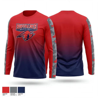 Long Sleeve Performance Shirt, Illinois Buffaloes, Men's Basketball, Teamtime, Team time, sublimation, custom sports apparel, team uniforms, spirit wear, spiritwear, sports uniforms, custom shirts, team store, custom team store, fundraiser sports, apparel fundraiser