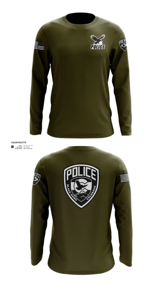 Long Sleeve Performance Shirt, Blackhawk Police, Police, Teamtime, Team time, sublimation, custom sports apparel, team uniforms, spirit wear, spiritwear, sports uniforms, custom shirts, team store, custom team store, fundraiser sports, apparel fundraiser