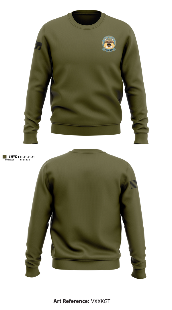 Crew Neck Sweatshirt, Vmm-261, Marines, Teamtime, Team time, sublimation, custom sports apparel, team uniforms, spirit wear, spiritwear, sports uniforms, custom shirts, team store, custom team store, fundraiser sports, apparel fundraiser