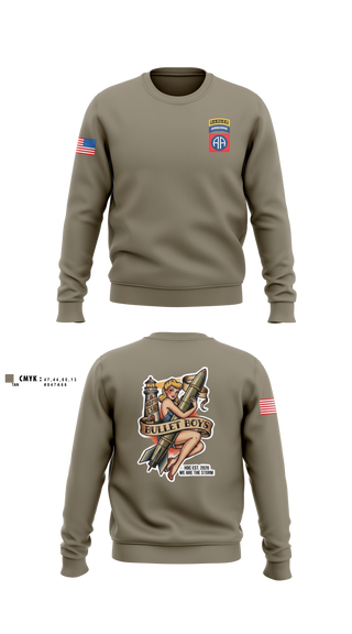 Crew Neck Sweatshirt, Ammo, Distro, 407th LSB, Army, Teamtime, Team time, sublimation, custom sports apparel, team uniforms, spirit wear, spiritwear, sports uniforms, custom shirts, team store, custom team store, fundraiser sports, apparel fundraiser