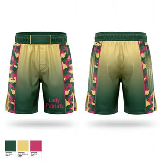 Fight Shorts, Lady Patriots, Wrestling, Teamtime, Team time, sublimation, custom sports apparel, team uniforms, spirit wear, spiritwear, sports uniforms, custom shirts, team store, custom team store, fundraiser sports, apparel fundraiser