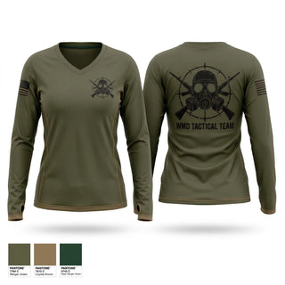 Womens Long Sleeve Vneck Shirt, Hennepin County WMD Tactical Team, Police, Teamtime, Team time, sublimation, custom sports apparel, team uniforms, spirit wear, spiritwear, sports uniforms, custom shirts, team store, custom team store, fundraiser sports, apparel fundraiser