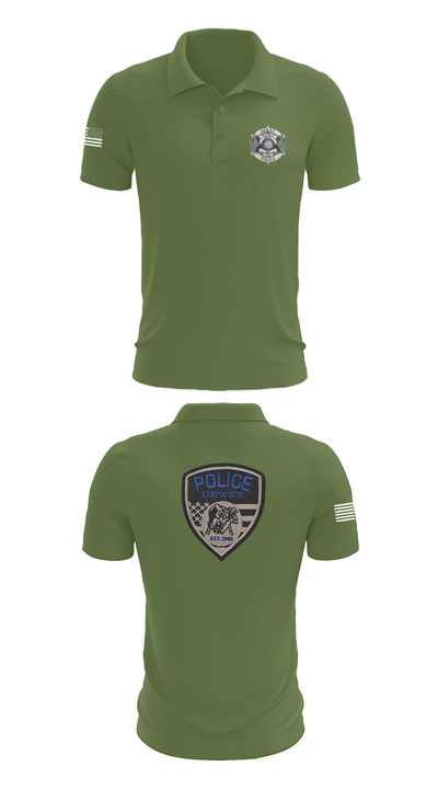 Dewey Police Department 16354640 Short Sleeve Performance Polo - 45