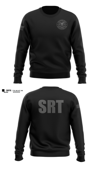 Crew Neck Sweatshirt, SRT, Police, Teamtime, Team time, sublimation, custom sports apparel, team uniforms, spirit wear, spiritwear, sports uniforms, custom shirts, team store, custom team store, fundraiser sports, apparel fundraiser
