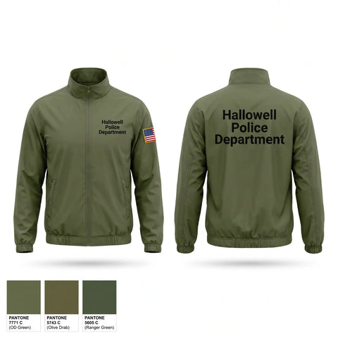 Windbreaker, Hallowell Police Department, Police, Teamtime, Team time, sublimation, custom sports apparel, team uniforms, spirit wear, spiritwear, sports uniforms, custom shirts, team store, custom team store, fundraiser sports, apparel fundraiser