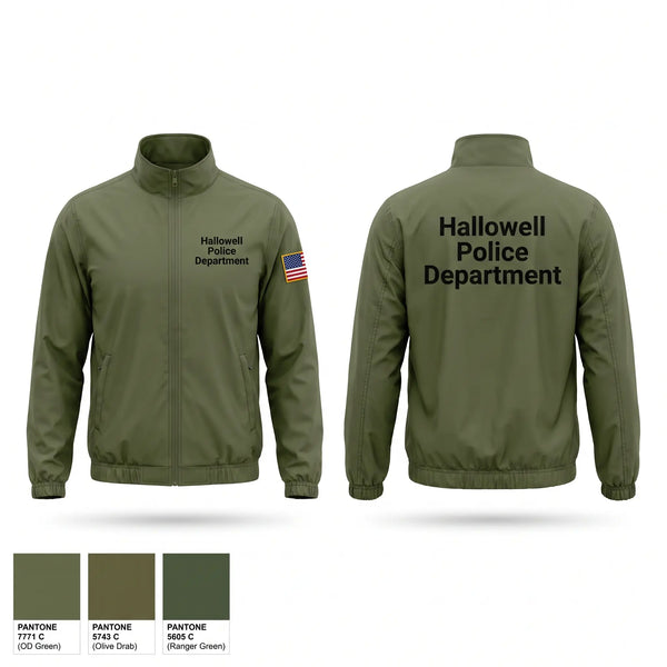 Windbreaker, Hallowell Police Department, Police, Teamtime, Team time, sublimation, custom sports apparel, team uniforms, spirit wear, spiritwear, sports uniforms, custom shirts, team store, custom team store, fundraiser sports, apparel fundraiser