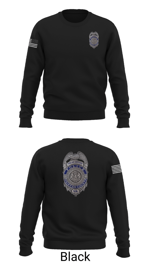 Crew Neck Sweatshirt, Reston Midnights B Squad, Police, Teamtime, Team time, sublimation, custom sports apparel, team uniforms, spirit wear, spiritwear, sports uniforms, custom shirts, team store, custom team store, fundraiser sports, apparel fundraiser