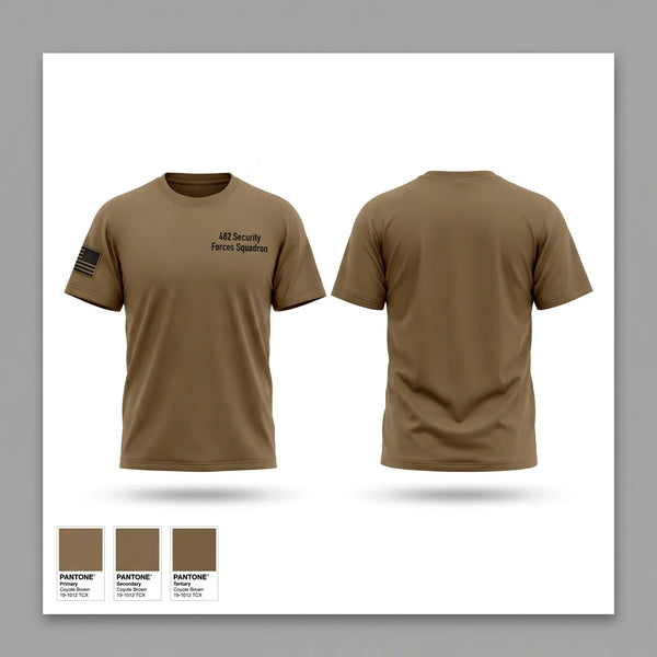 Old School Cotton Feel Shirt, 482 Security Forces Squadron, Air Force, Teamtime, Team time, sublimation, custom sports apparel, team uniforms, spirit wear, spiritwear, sports uniforms, custom shirts, team store, custom team store, fundraiser sports, apparel fundraiser