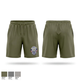 Athletic Shorts With Pockets, LEO Support Foundation, Police, Teamtime, Team time, sublimation, custom sports apparel, team uniforms, spirit wear, spiritwear, sports uniforms, custom shirts, team store, custom team store, fundraiser sports, apparel fundraiser