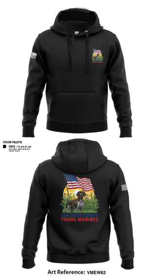 Hoodie, Lancaster County Young Marines, Marines, Teamtime, Team time, sublimation, custom sports apparel, team uniforms, spirit wear, spiritwear, sports uniforms, custom shirts, team store, custom team store, fundraiser sports, apparel fundraiser