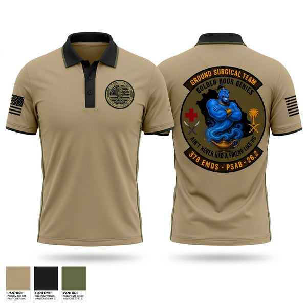 Short Sleeve Performance Polo, 111th Ground Surgical Team, Air Force, Teamtime, Team time, sublimation, custom sports apparel, team uniforms, spirit wear, spiritwear, sports uniforms, custom shirts, team store, custom team store, fundraiser sports, apparel fundraiser