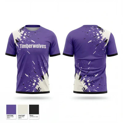 Timberwolves 7860204 Old School Cotton Feel Shirt - 1