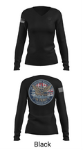 6 Squadron Crew 2 30938253 Women's Long Sleeve V-neck Shirt - 23