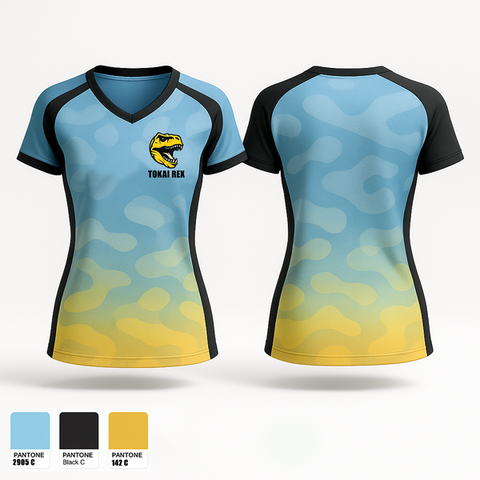 Womens Short Sleeve Vneck Shirt, Tokai rex, Men's Soccer, Teamtime, Team time, sublimation, custom sports apparel, team uniforms, spirit wear, spiritwear, sports uniforms, custom shirts, team store, custom team store, fundraiser sports, apparel fundraiser