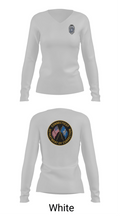Connecticut Department of Corrections 17329207 Women's Long Sleeve V-neck Shirt - 11