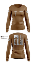 144 FW 48167623 Women's Long Sleeve V-neck Shirt - 107