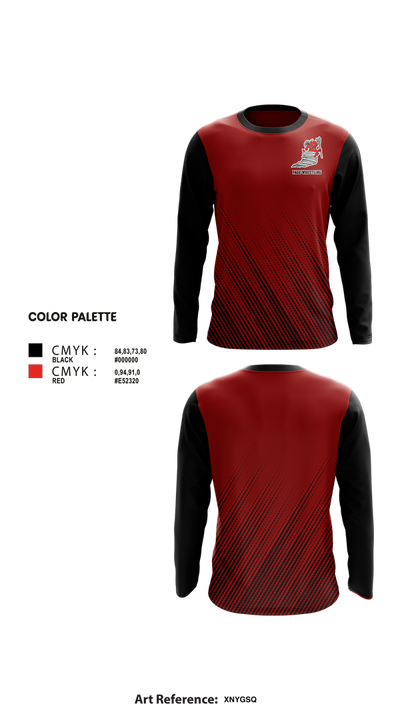 Page High School Wrestling 10285113 Long Sleeve Performance Shirt 1