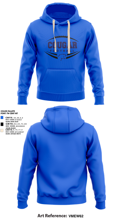 Kersey Cougars 69504925 Hoodie - 1
