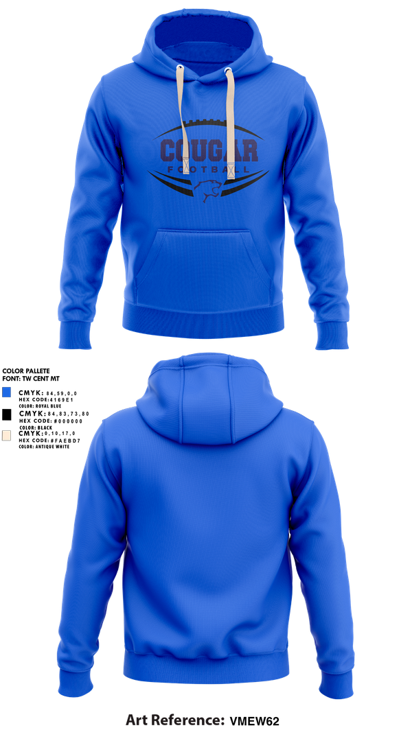 Hoodie, Kersey Cougars, , Teamtime, Team time, sublimation, custom sports apparel, team uniforms, spirit wear, spiritwear, sports uniforms, custom shirts, team store, custom team store, fundraiser sports, apparel fundraiser
