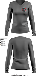 Dog Company 39510720 Women's Long Sleeve V-neck Shirt - 2 (1)