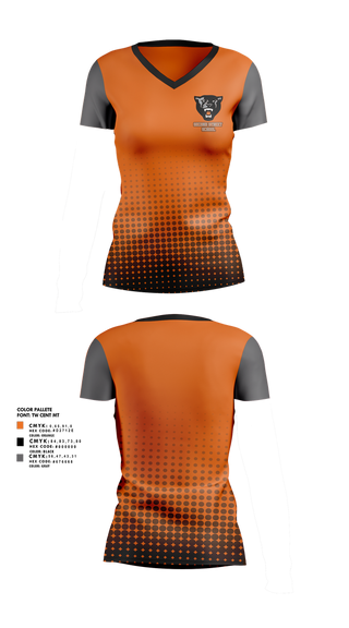 Womens Short Sleeve Vneck Shirt, Second Street School, Spirit Store, Teamtime, Team time, sublimation, custom sports apparel, team uniforms, spirit wear, spiritwear, sports uniforms, custom shirts, team store, custom team store, fundraiser sports, apparel fundraiser
