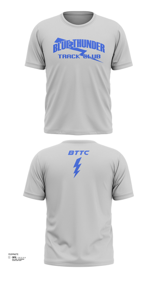 Short Sleeve Performance Shirt, Blue Thunder, Track & Field, Teamtime, Team time, sublimation, custom sports apparel, team uniforms, spirit wear, spiritwear, sports uniforms, custom shirts, team store, custom team store, fundraiser sports, apparel fundraiser