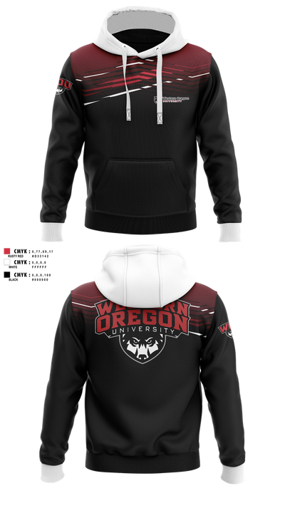 Western Oregon University Equestrian 74623833 Hoodie - 100