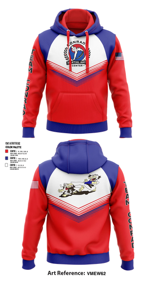 Hoodie, Conrad’s Martial Arts Center, , Teamtime, Team time, sublimation, custom sports apparel, team uniforms, spirit wear, spiritwear, sports uniforms, custom shirts, team store, custom team store, fundraiser sports, apparel fundraiser