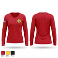 Livermore falls fire department Women's Long Sleeve V-neck Shirt - 1