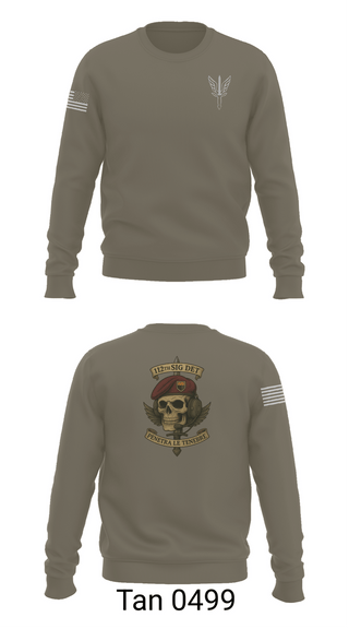 Crew Neck Sweatshirt, 112 SIGDET, Army, Teamtime, Team time, sublimation, custom sports apparel, team uniforms, spirit wear, spiritwear, sports uniforms, custom shirts, team store, custom team store, fundraiser sports, apparel fundraiser