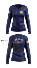 Lebanon Police Department Women's Long Sleeve V-neck Shirt - 9