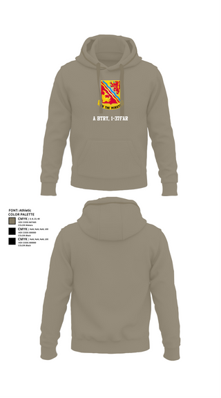 Hoodie, A BTRY, 1-37FAR, , Teamtime, Team time, sublimation, custom sports apparel, team uniforms, spirit wear, spiritwear, sports uniforms, custom shirts, team store, custom team store, fundraiser sports, apparel fundraiser